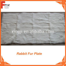 European Grade White Rabbit Fur Plate